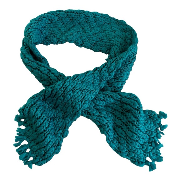 New York & Co. Teal Knit Scarf - Picture 1 of 5
